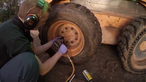 skid steer tire came off rim|how to seal skidsteer tires.